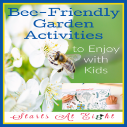 These Bee Friendly Garden Activities are such to delight your child AND help them learn more about bees than the fact that they sting!