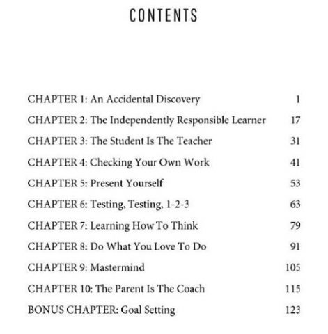 TEACH by Dennis Denoia is a practical guide for helping parents and teachers teach kids to become independently responsible learners.