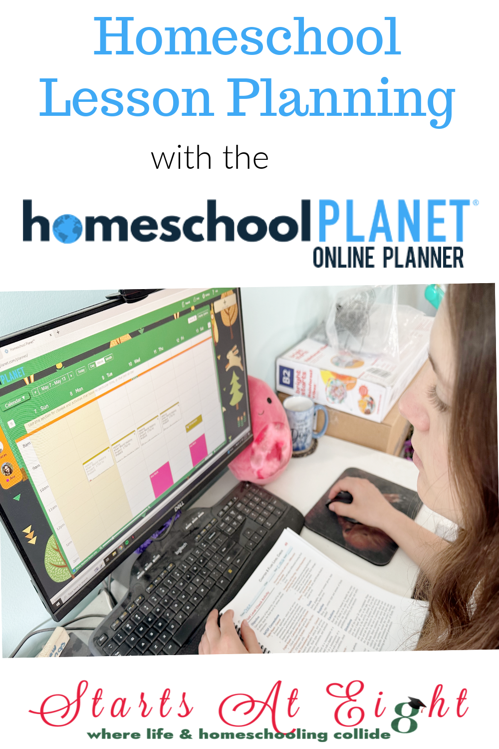 The Homeschool Planet Online Planner not only offers comprehensive homeschool lesson planning, but is a whole family life planner. an use it not only for homeschool lesson planning, but for home, work and school, putting all your scheduling needs in one place!
