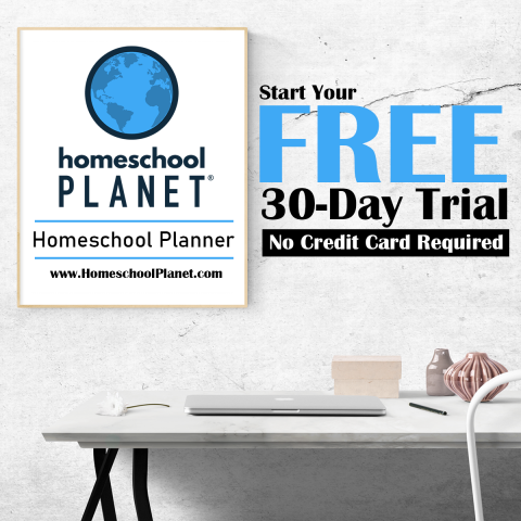 Free Trial of the Homeschool Planet Online Planner
