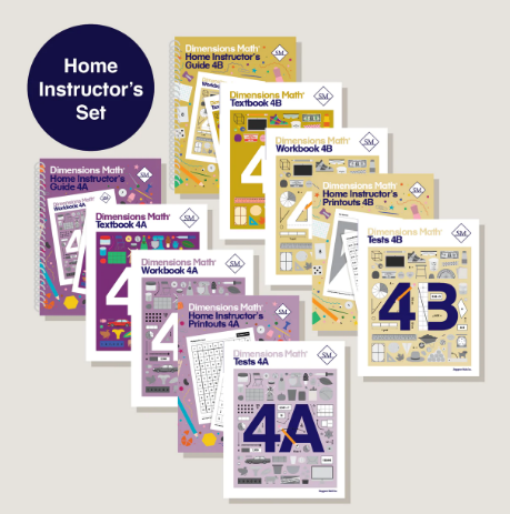 Dimensions Math Grade 4 Home Instructor's Set