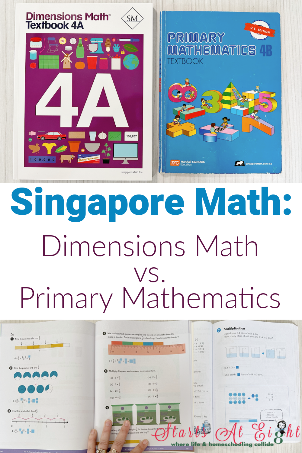Dimensions Math vs. Primary Mathematics is an in-depth look at these two math products from Singapore Math. This will answer questions like: What is unique about each? Why would you want to use one or the other in particular?