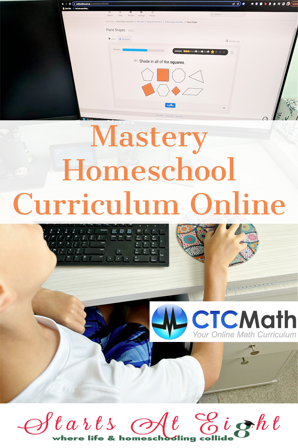 CTCMath is a mastery homeschool math curriculum online. It teaches with short video lessons and is affordable for homeschool families.