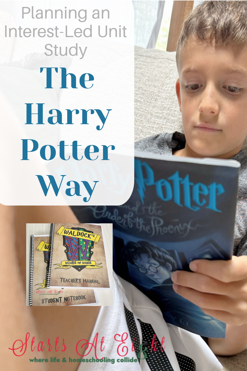 This is an interest-led Harry Potter Unit Study. It includes reading all the books along with engaging in all subjects through a Harry Potter lens, except for math.