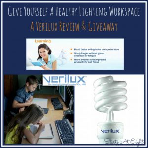 Give Yourself a Healthy Lighting Workspace ~ A Verilux Review & Giveaway from Starts At Eight