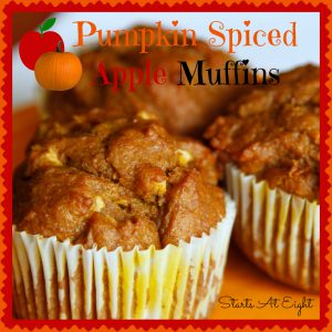 Pumpkin Spiced Apple Muffins from Starts At Eight