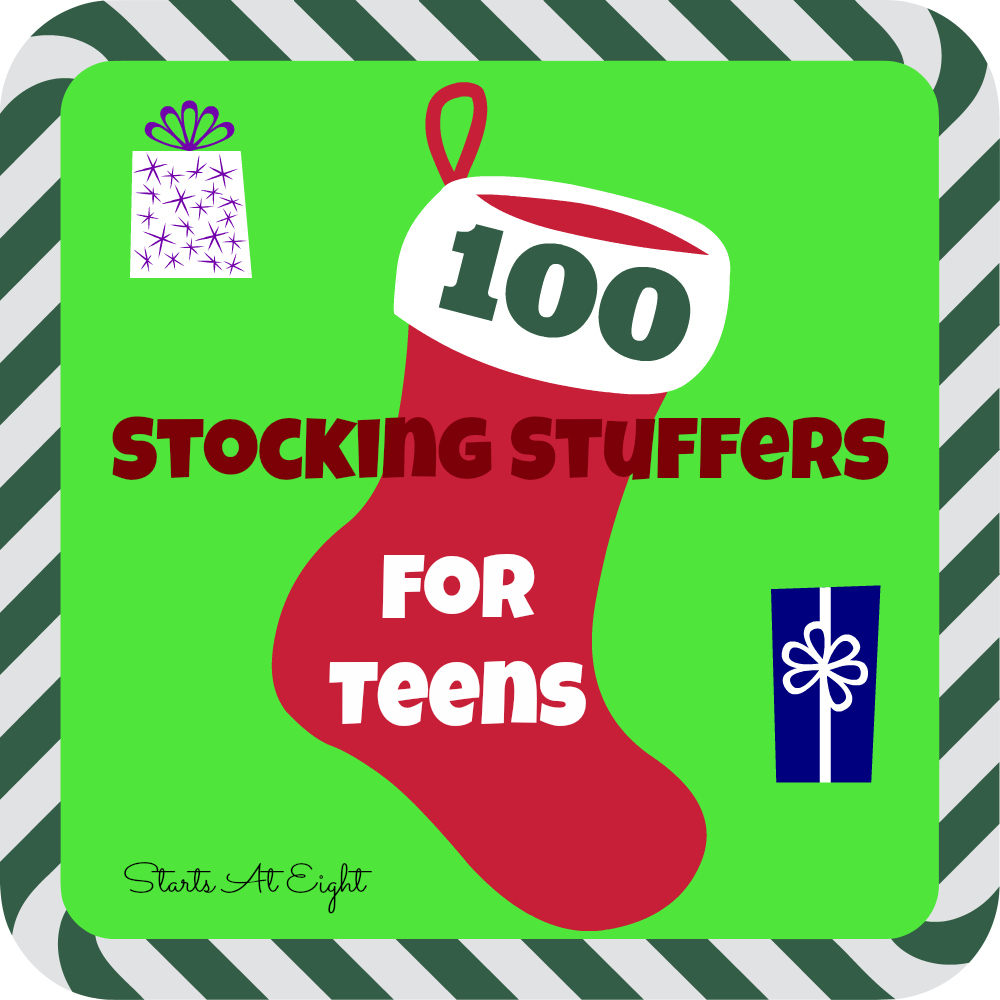 100 Stocking Stuffers for Teens from Starts At Eight