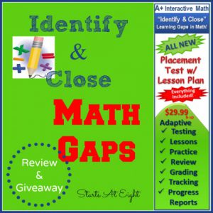 Identify & Close Math Gaps Review & Giveaway from Starts At Eight