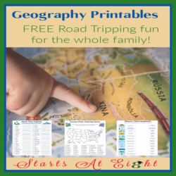 Geography Printables FREE Road Tripping fun for the whole family with these FREE printables games and activities for use when traveling!
